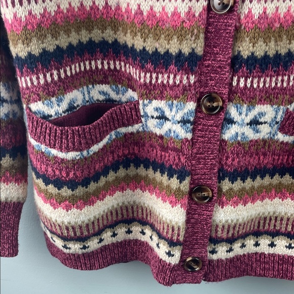 Sundance Cardigan Wool Blend Sweater Size PM - Picture 5 of 9